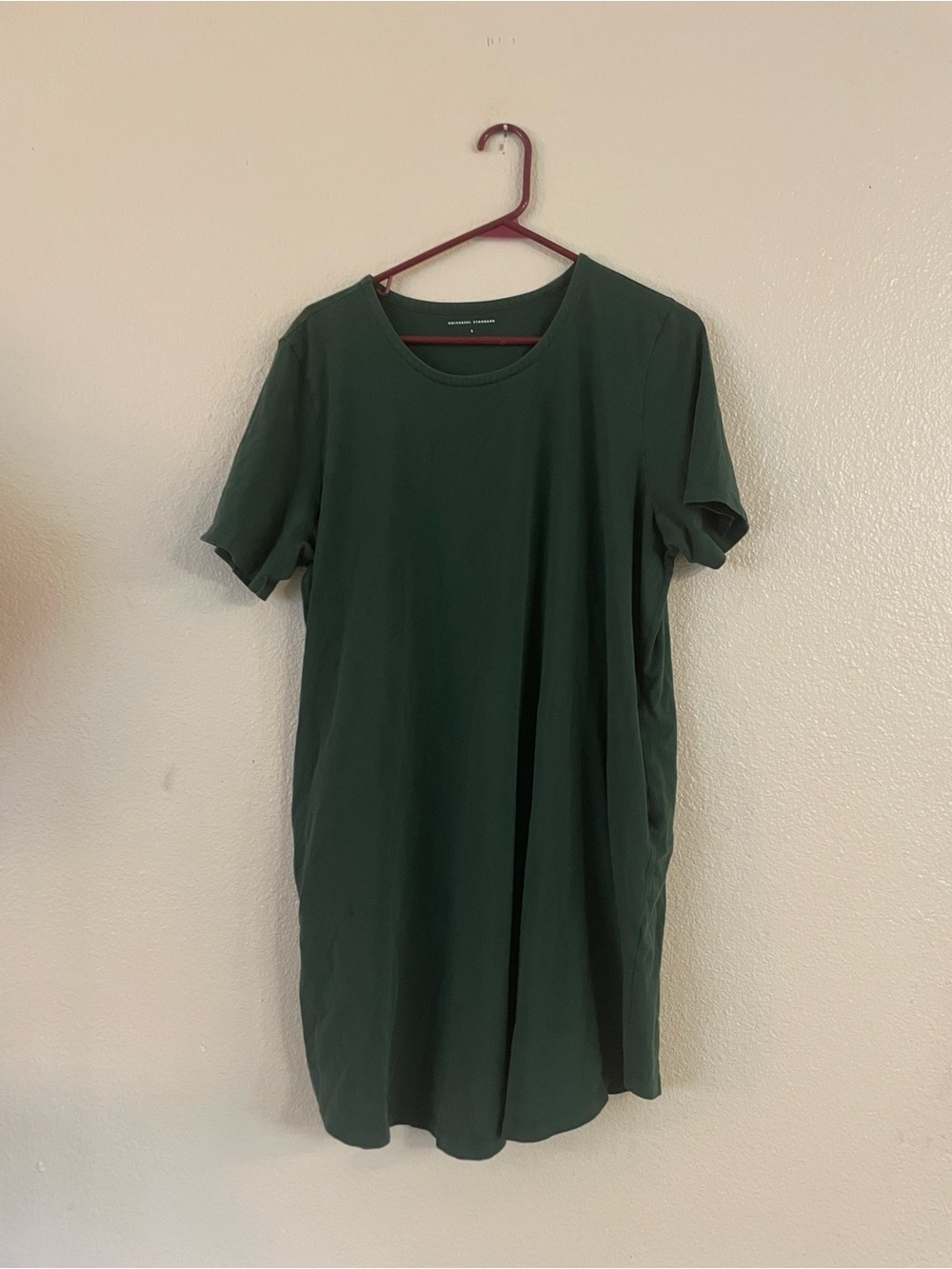 Universal Standard Forest Green Midi T-Shirt Dress Size Small
